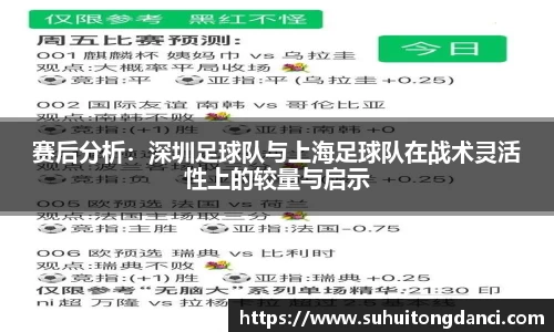 赛后分析：深圳足球队与上海足球队在战术灵活性上的较量与启示